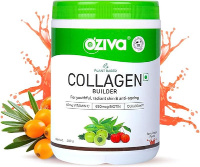Oziva Plant Based Collagen Builder For Anti-Aging Beauty, Skin Repair & Regeneration ( Watermelon-250G)