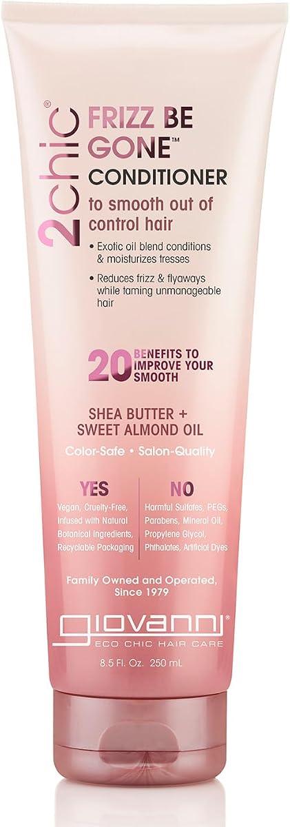 Giovanni 2Chic Frizz Be Gone Conditioner with Exotic Oils, 8.5 oz