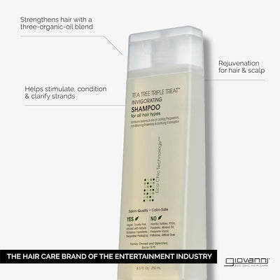 Giovanni Tea Tree Triple Treat Invigorating Shampoo - 60ml - Image 2