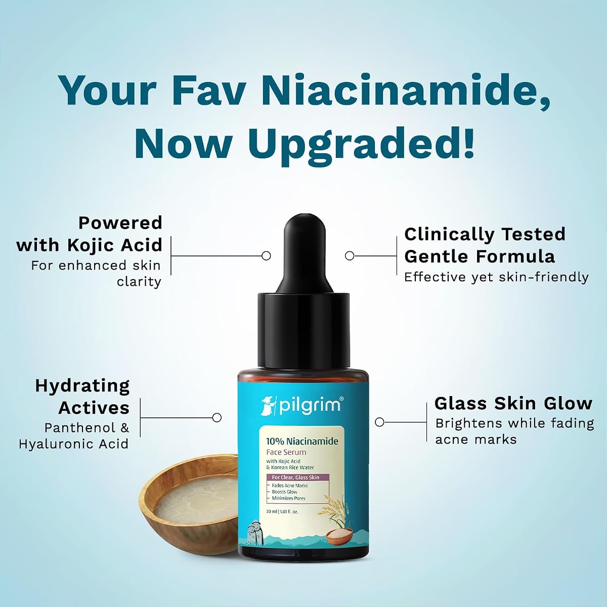 Pilgrim 10% Niacinamide & 1% Zinc PCA Face Serum - 30ml - Image 4