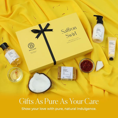 Brillaire Saffron Swirl Body Care Gift Set - Nourishing Elegance - Image 2