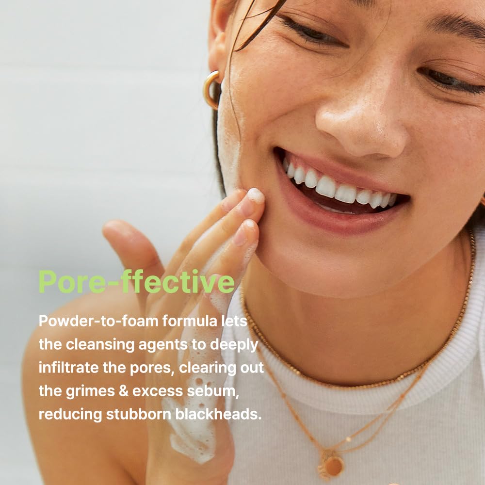 By Wishtrend Green Tea & Enzyme Powder Face Wash, 110g - Image 5