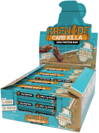 Grenade Protein Bar, Salted Caramel - 12 x 60g Packs