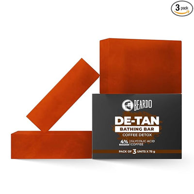 Beardo Detan Coffee Detox Bathing Bar - 75g, Pack of 3 - Image 6