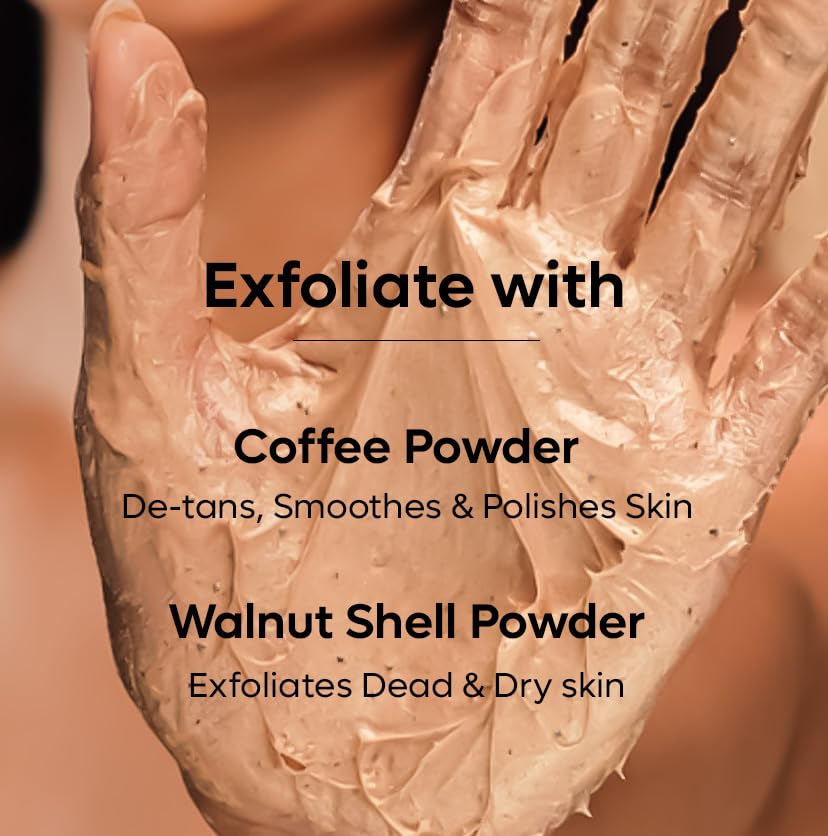 mCaffeine Shimmer Body Scrub with Coffee - Exfoliating Care, 150g - Image 6