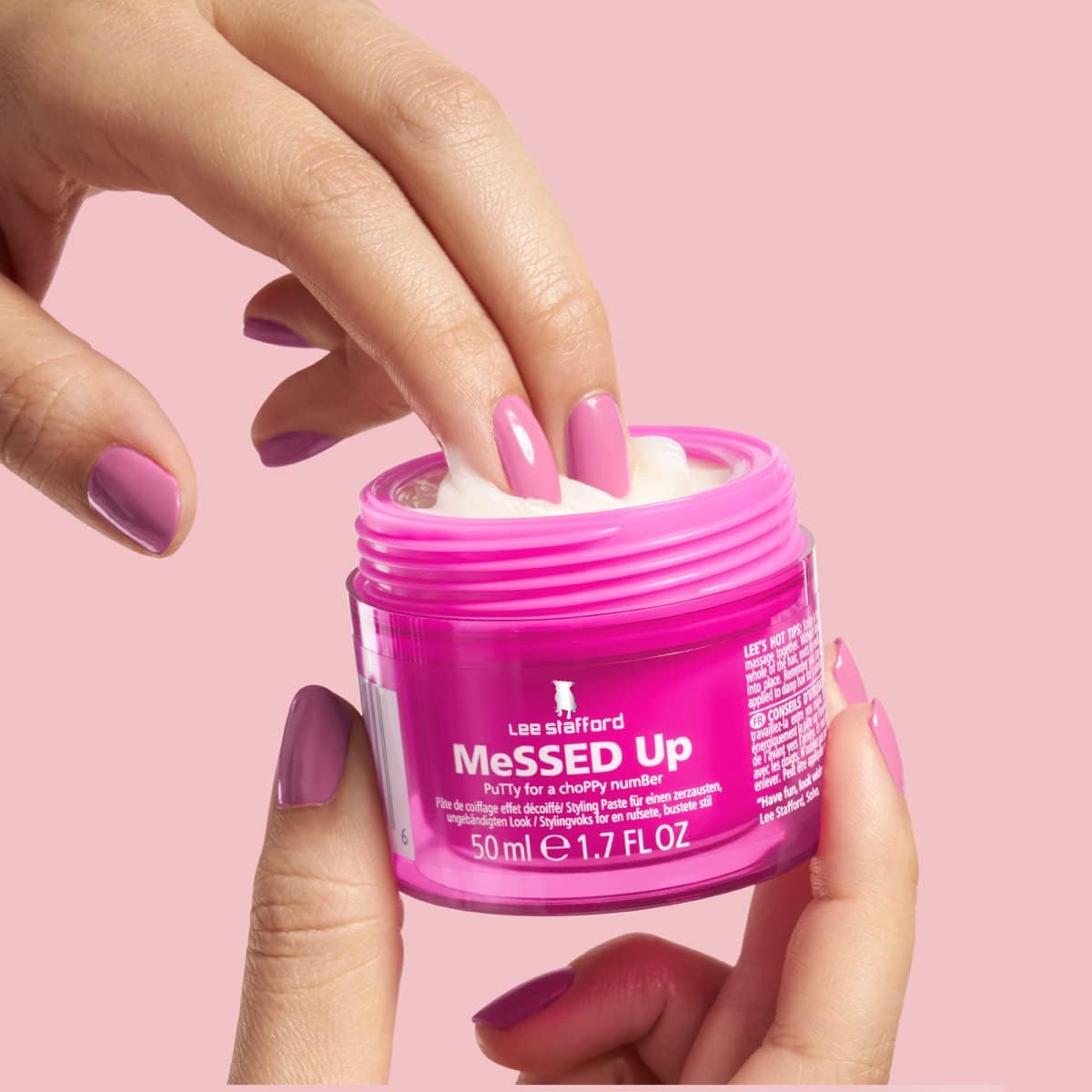 Lee Stafford Messed Up Styling Paste - Hair Styling - 50ml - Image 4