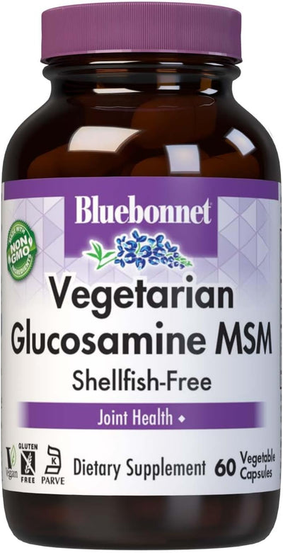 BlueBonnet Vegetarian Glucosamine MSM Capsules - 60 Count