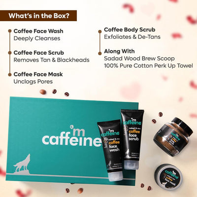 mCaffeine Coffee Mood Skin Care Gift Kit - Face & Body Care - 450g - Image 3