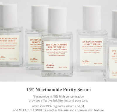 Dr.Althea 15% Niacinamide Purity Face Serum - Vegan, Pore Care, 30ml - Image 2