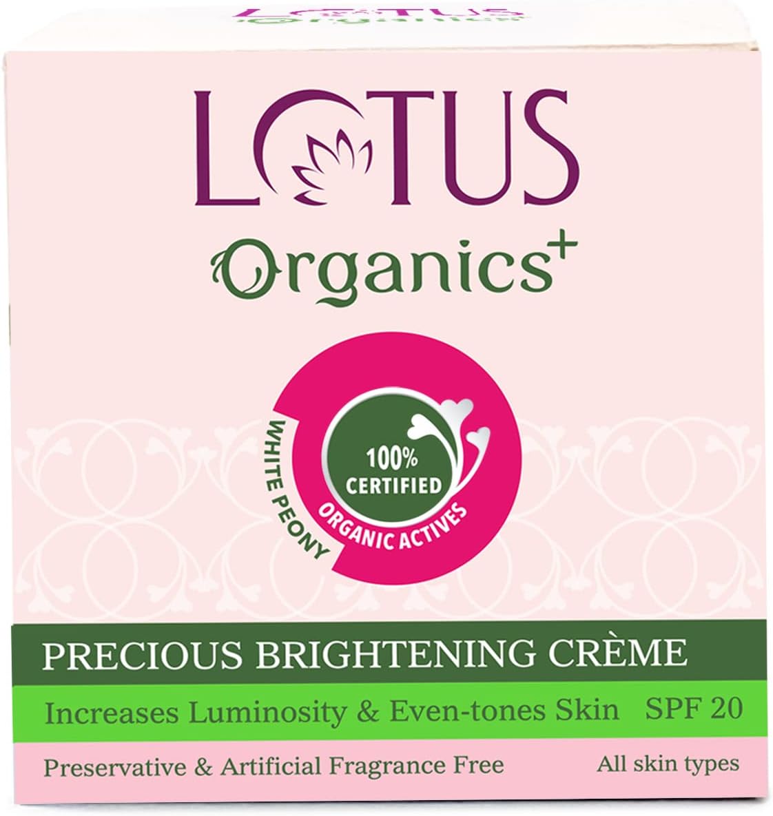 Lotus Organics+ Brightening Face Cream with Precious Formula - 50g - Image 5