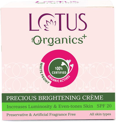 Lotus Organics+ Brightening Face Cream with Precious Formula - 50g - Image 5