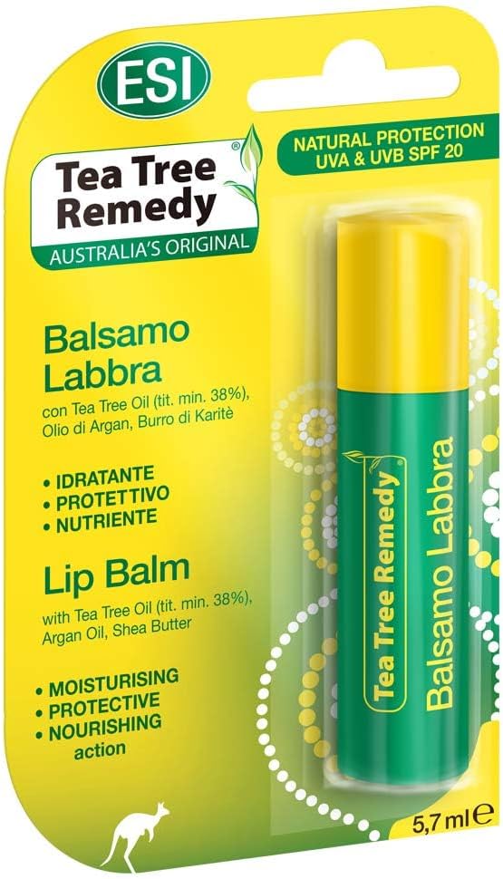 ESI Tea Tree Remedy Lip Balm - Deeply Nourishing with SPF 20, 5.7ml