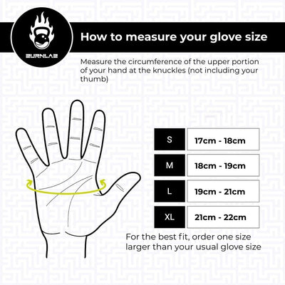 Burnlab Flex Gym Gloves - XL, White - Stretchable Spandex, Gel Padding - Image 2