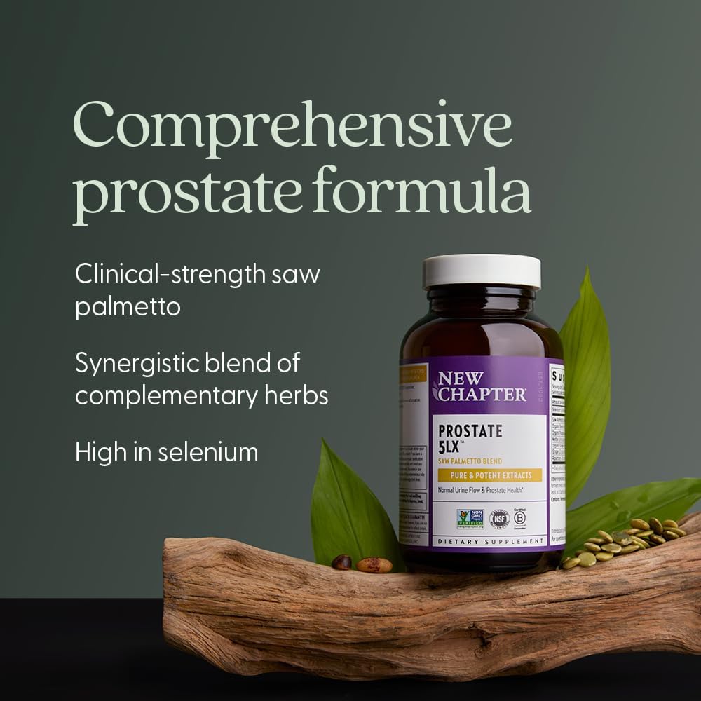 New Chapter Prostate Support - Prostate 5LX with Saw Palmetto, 120 Capsules - Image 4