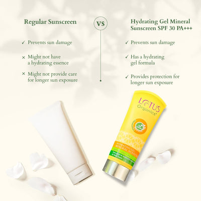 Lotus Organics Hydrating Gel Mineral Sunscreen SPF-30 PA - 100g - Image 5