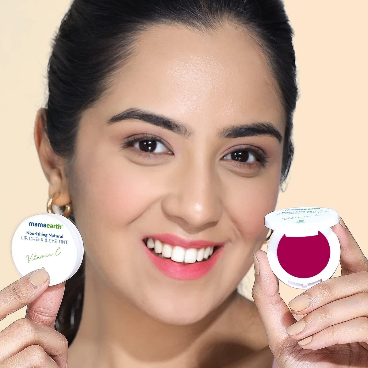Mamaearth Nourishing Natural Lip Cheek & Eye Tint with Vitamin C & Rose - 4g - Image 4
