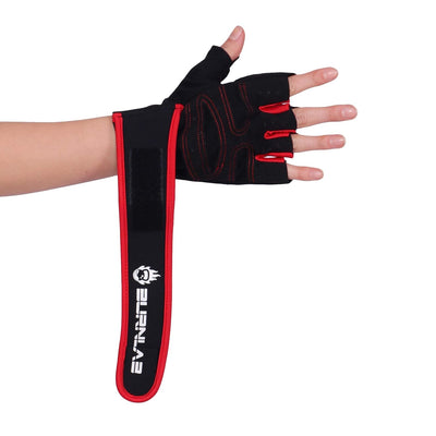 Burnlab Gym Gloves with Wrist Support - Basic Red Large - Image 8