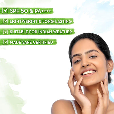 Mamaearth Ultra Light Indian Sunscreen SPF50 PA++++ - Carrot Seed & Turmeric, 80g - Image 5