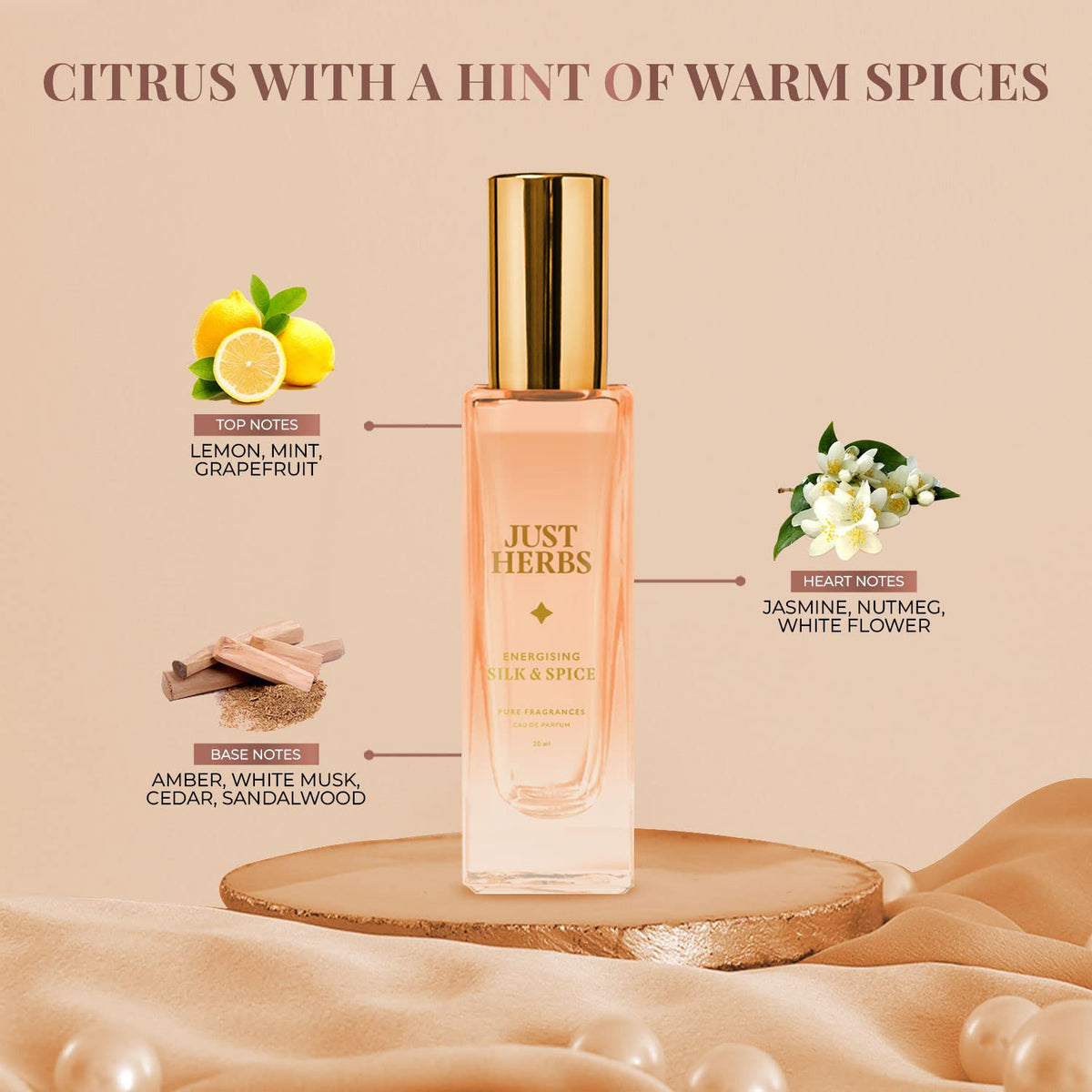 Just Herbs EDP Perfume Gift Set, Long Lasting Scent, 2x20ml - Image 3