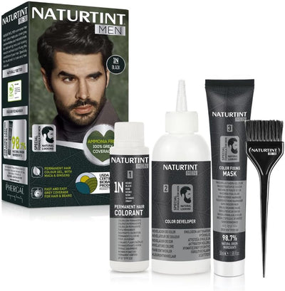 Naturtint Men Ammonia-Free Permanent Hair Colour Gel 1N Black - 170ml - Image 5