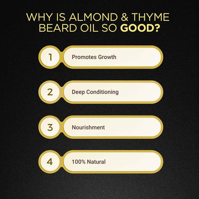 The Man Company Beard Oil with Almond & Thyme and Derma Roller - 30ml - Image 3