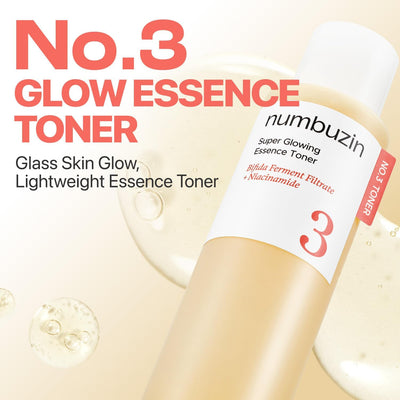 Numbuzin Super Glowing Essence Toner - Face Serum Treatment, 125ml - Image 2