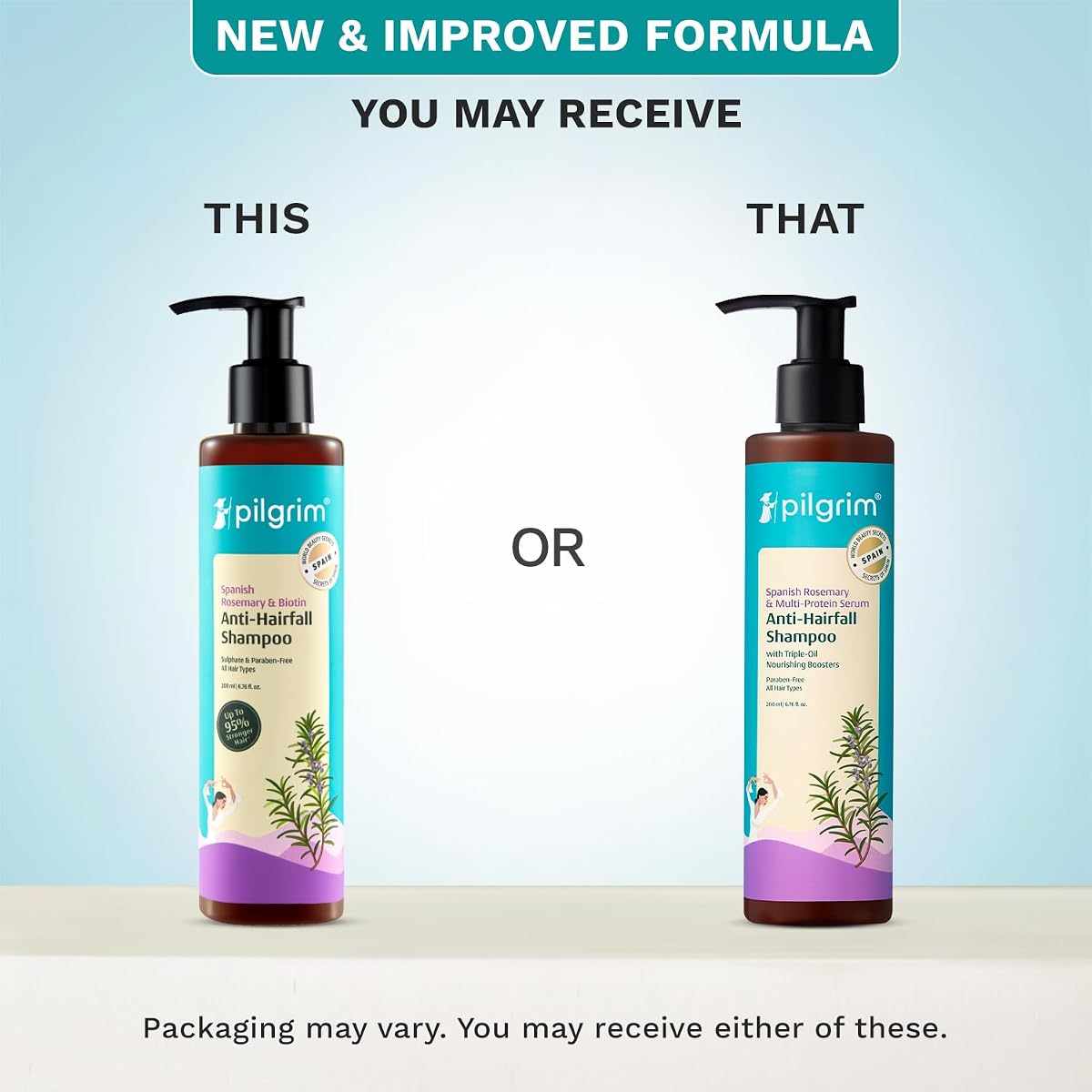 Pilgrim Spanish Rosemary & Biotin Anti-Hairfall Shampoo - 200ml - Image 2