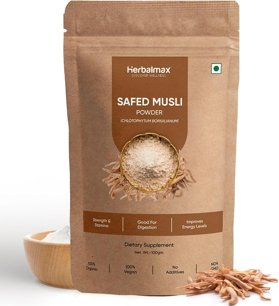 Herbal Max Safed Musli Powder - Organic Herbal Supplement - 100g - Image 7