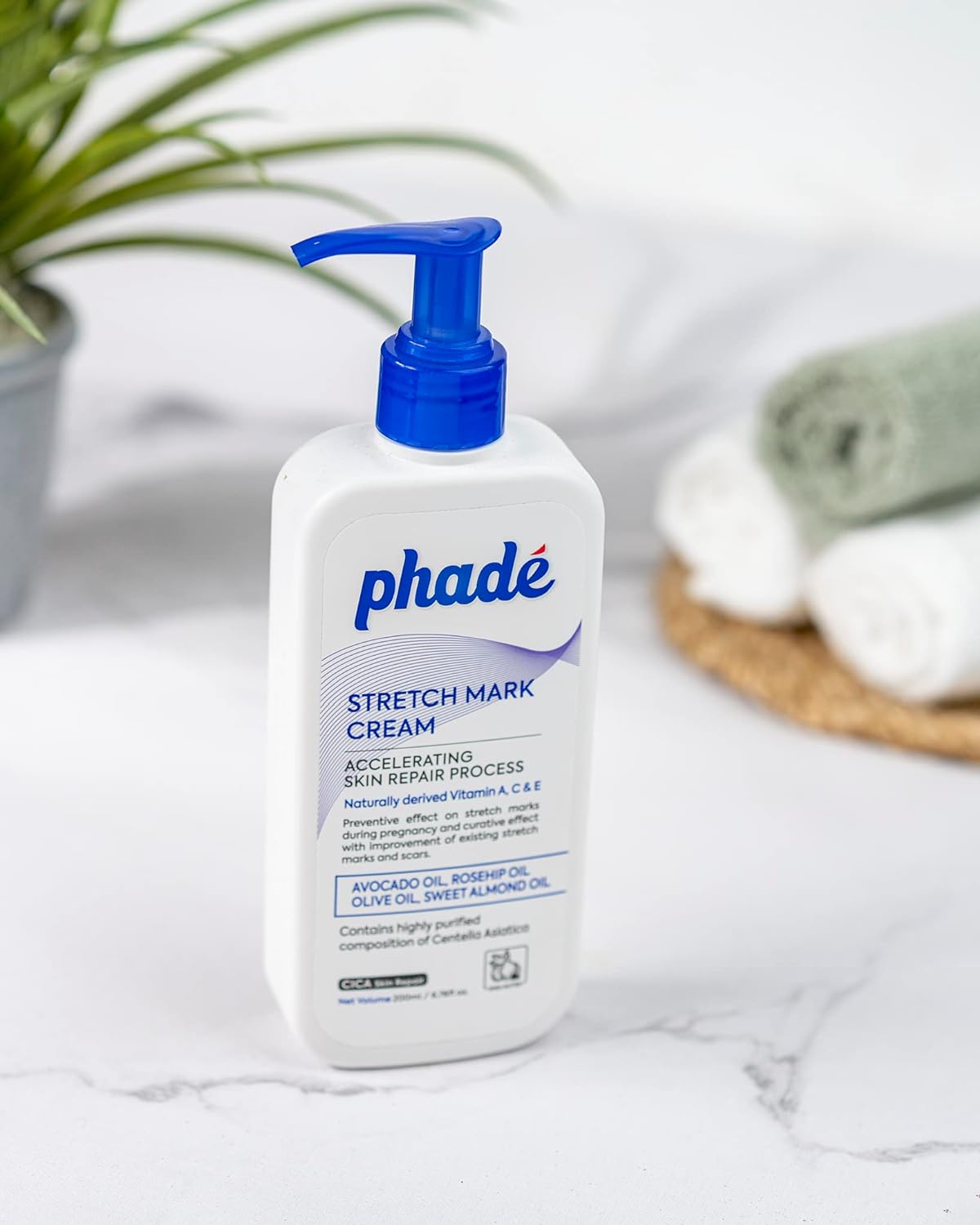 Phade Stretch Mark Cream with Nourishing Formula, 200ml - Image 2