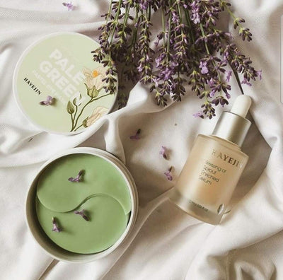 Hayejin Pale Green Pastel Eye Mask - Hydrating Mask & Exfoliator, 90g - Image 4