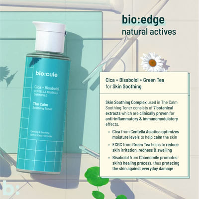 Biocule The Calm Soothing Toner with Cica & Bisabolol - 100ml - Image 5
