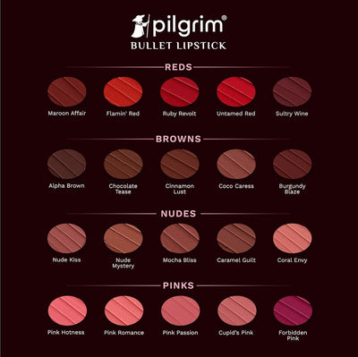 Pilgrim Matte Bullet Lipstick - SPF 30, Spanish Squalane, 4.2g - Image 8