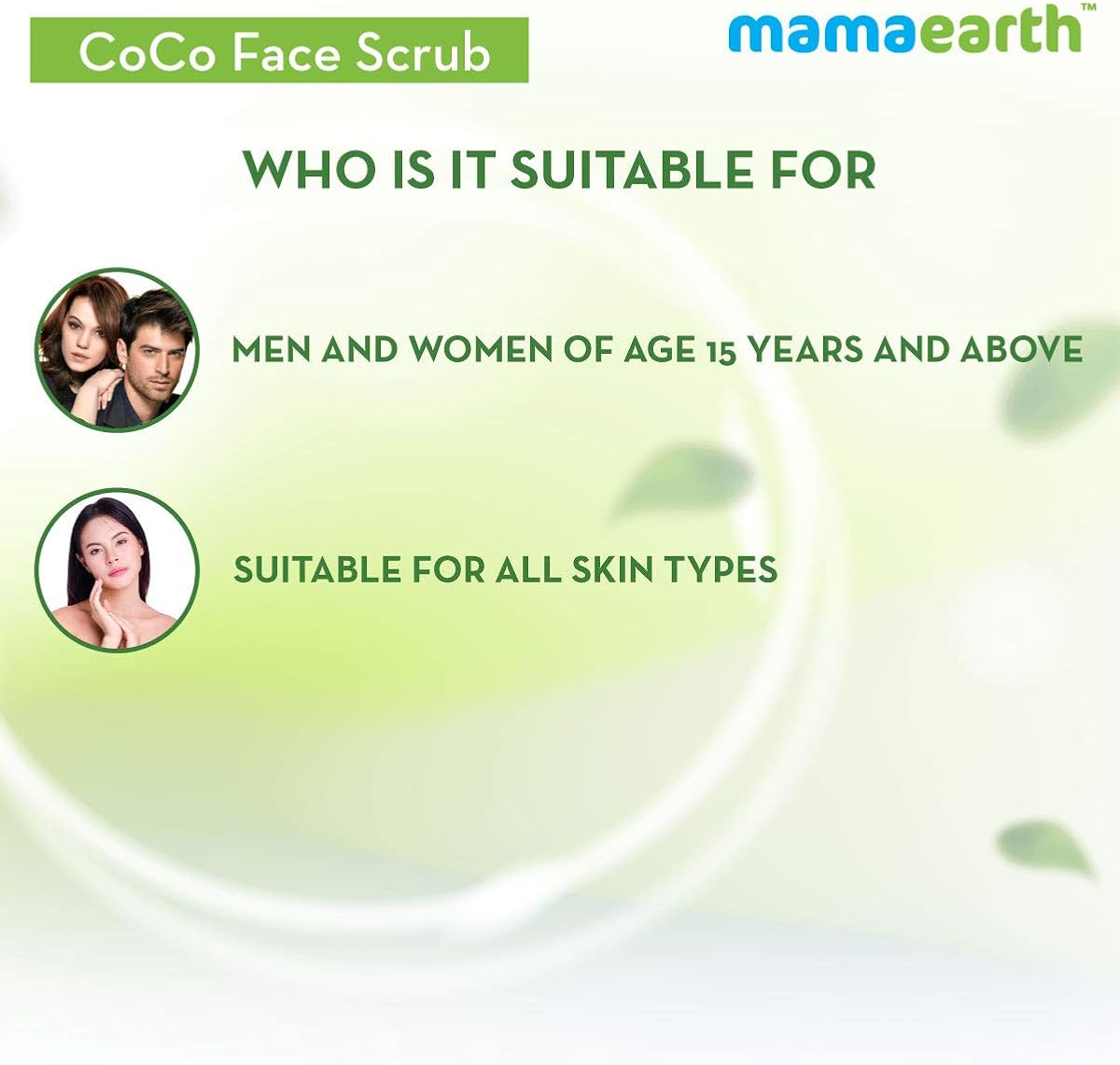 Mamaearth CoCo Face Scrub with Coffee & Cocoa - 100g - Image 6