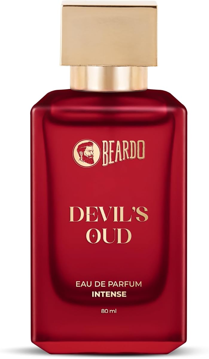 Beardo Devil's Oud Eau de Parfum - Leathery, Oud Scent, Black Pepper & Musk - 80ml