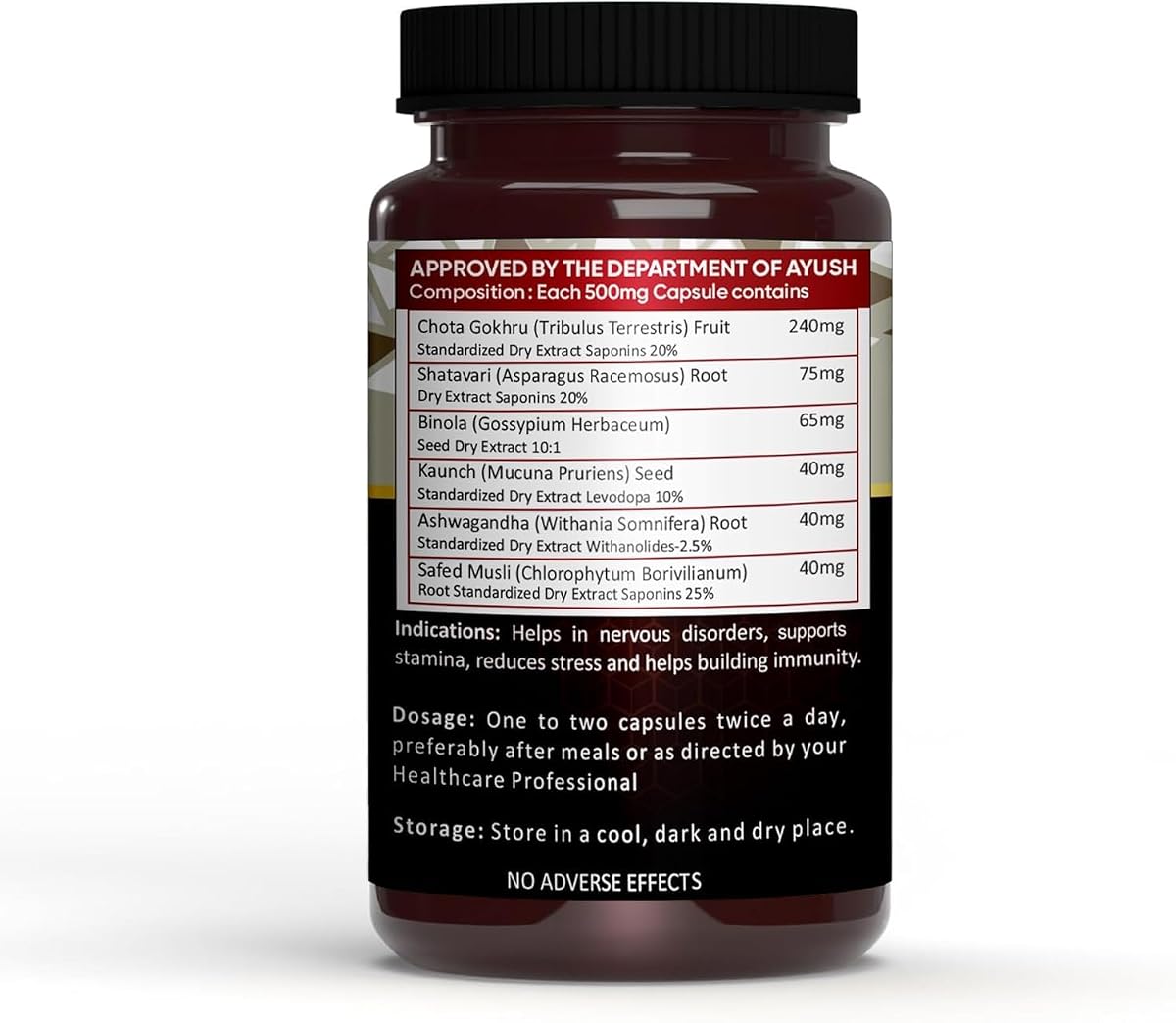 Vedapure Shilajit with Safed Musli & Ashwagandha - 1000mg, 60 Capsules - Image 2