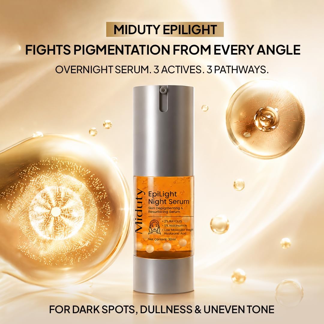 Miduty EpiLight Night Serum - Anti-Pigmentation & Skin Brightening, 5% Niacinamide - 30ml - Image 2