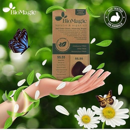 Biomagic Hair Color, 60 Ml - 66/55 Deep Red