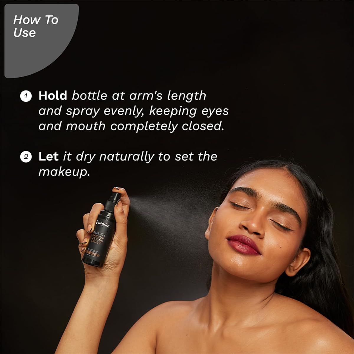 Pilgrim Insta Fix Makeup Setting Spray with Hyaluronic Acid - 60ml - Image 6