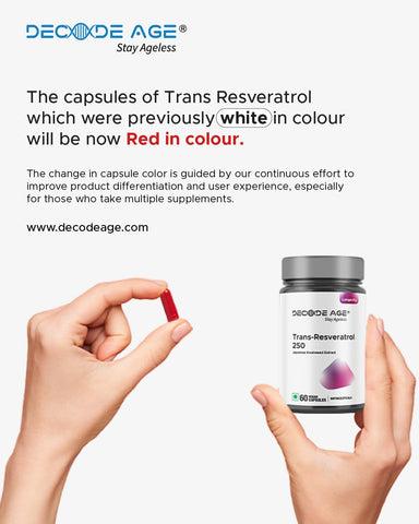 DECODE AGE Trans-Resveratrol 250 Capsules 60