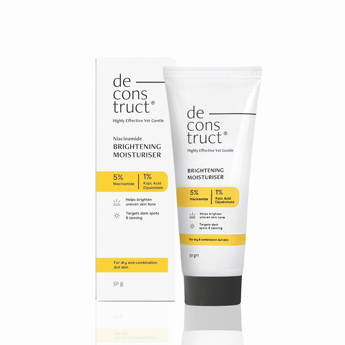 Deconstruct Niacinamide Brightening Face Cream 5% Niacinamide + 1% Kojic Acid + 5% VitaminC + VitaminE 50 gm