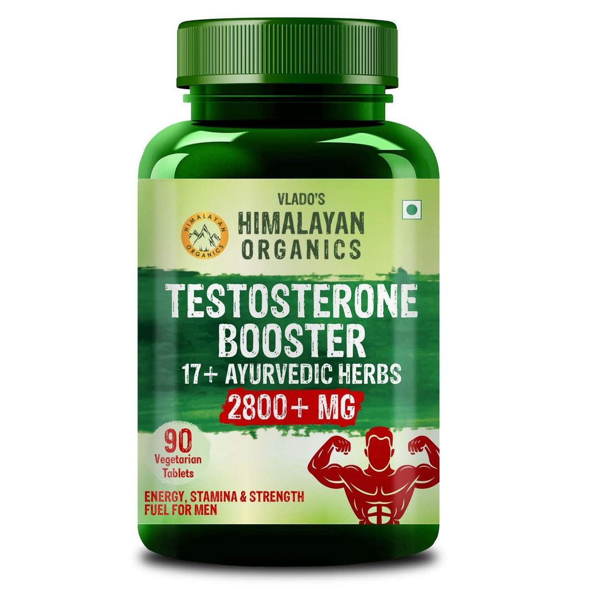 Himalayan Organics Testosterone Booster 2800 +mg 90 Tabs