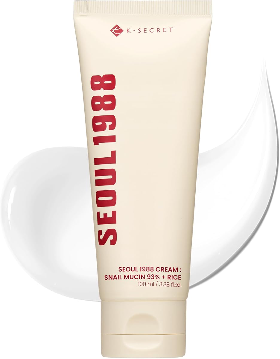 K-SECRET SEOUL 1988 Snail Mucin & Rice Face Moisturiser Cream - 100ml
