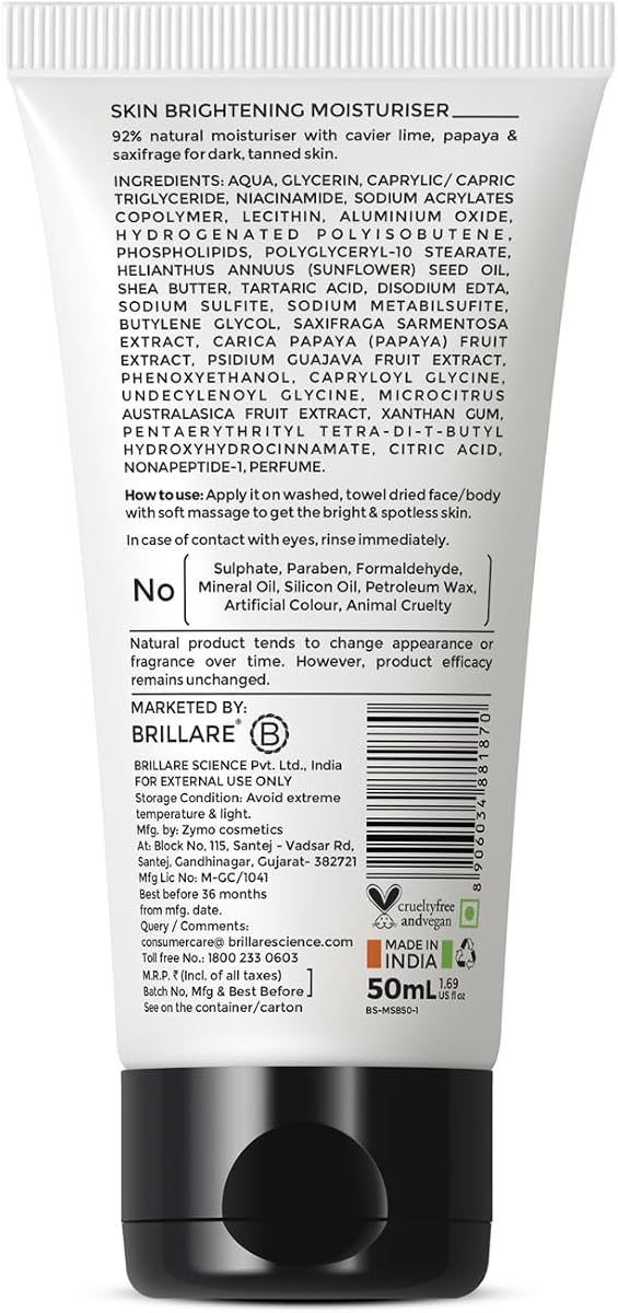 Brillaire Skin Brightening Moisturiser with Lime Caviar & Papaya - 50ml - Image 8