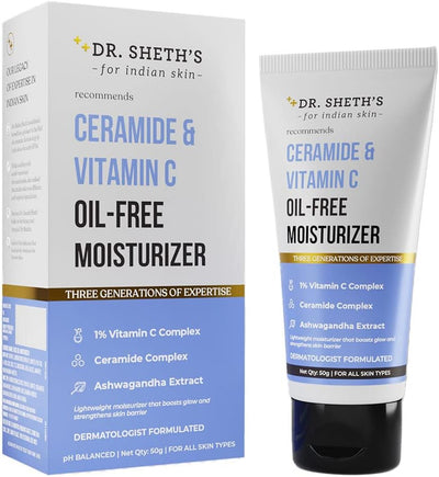Dr. Sheth's Ceramide And Vitamin C Oil-free Face Moisturizer, 50Gm