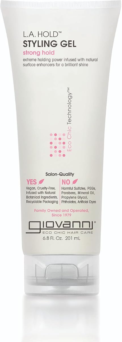 Giovanni L.A. Natural Styling Gel - Strong Hold, Eco Chic - 200ml