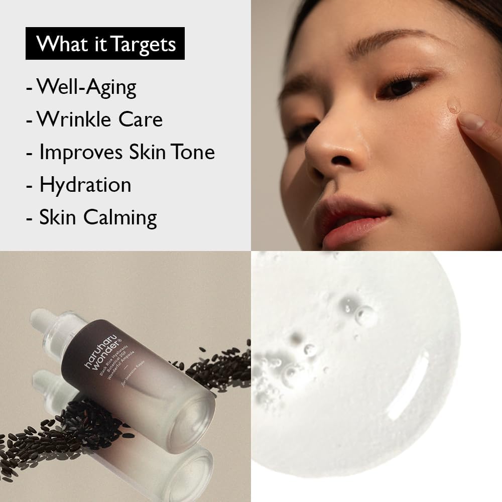 Haruharu Black Rice Hyaluronic 2GF Anti-Aging Ampoule - 30ml - Image 5