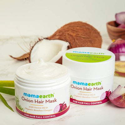 Mamaearth Onion Hair Mask - Hair Fall Control with Natural Ingredients - 200ml - Image 2