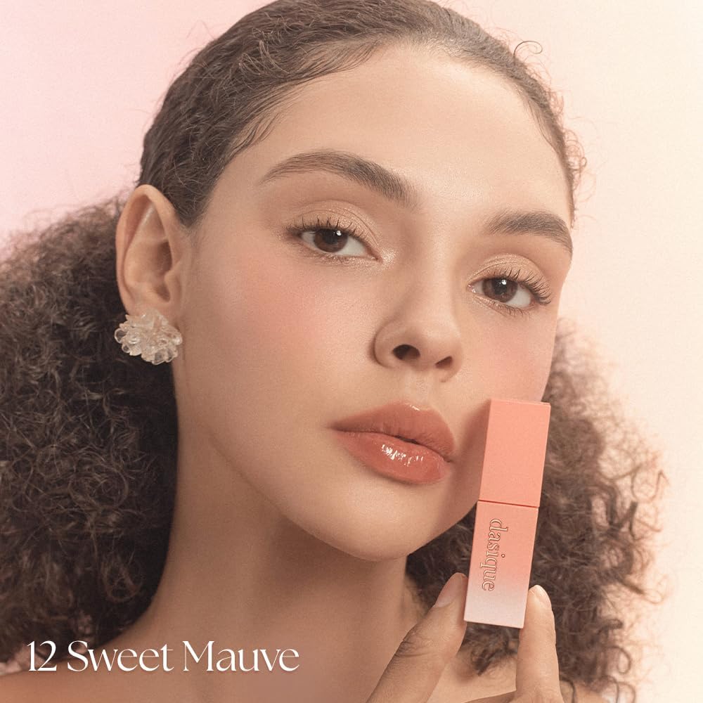 Dasique Juicy Dewy Tint #09 Peach Pudding - Creamy Pink Coral Lip Tint, 5g - Image 5