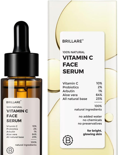 Brillaire Vitamin C Face Serum with Probiotics & Aloe Vera - 10% Formula, 30ml