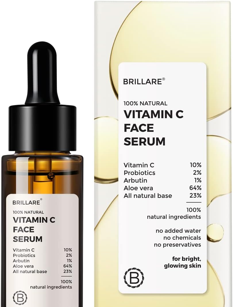 Brillaire Vitamin C Face Serum with Probiotics & Aloe Vera - 10% Formula, 30ml
